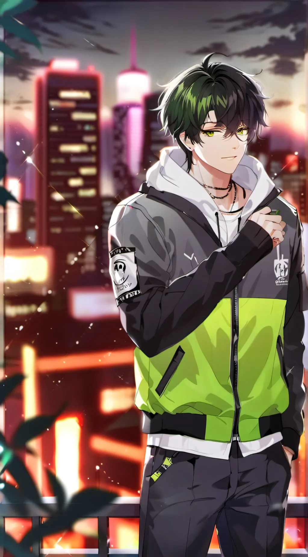 ai character: jåmës💚 background