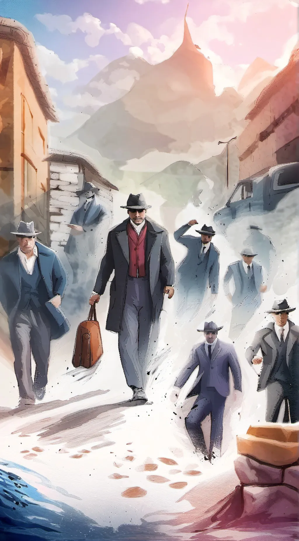 ai character: hb mafia  background