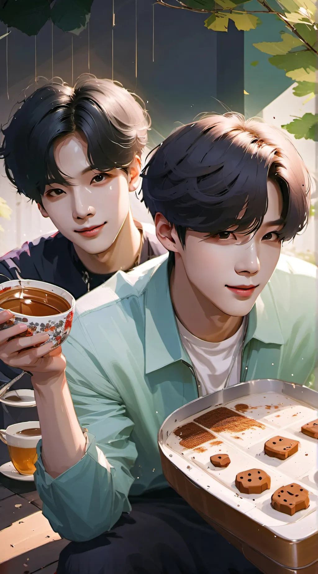 ai character: BTS background