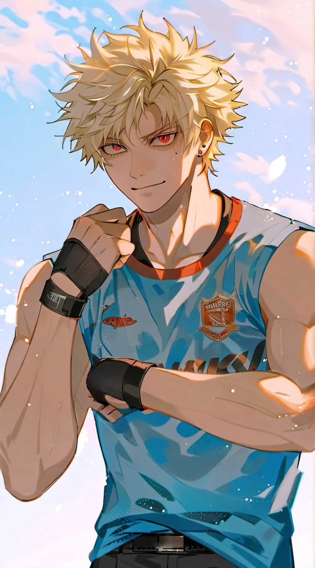 ai character: Katsuki Bakugo background