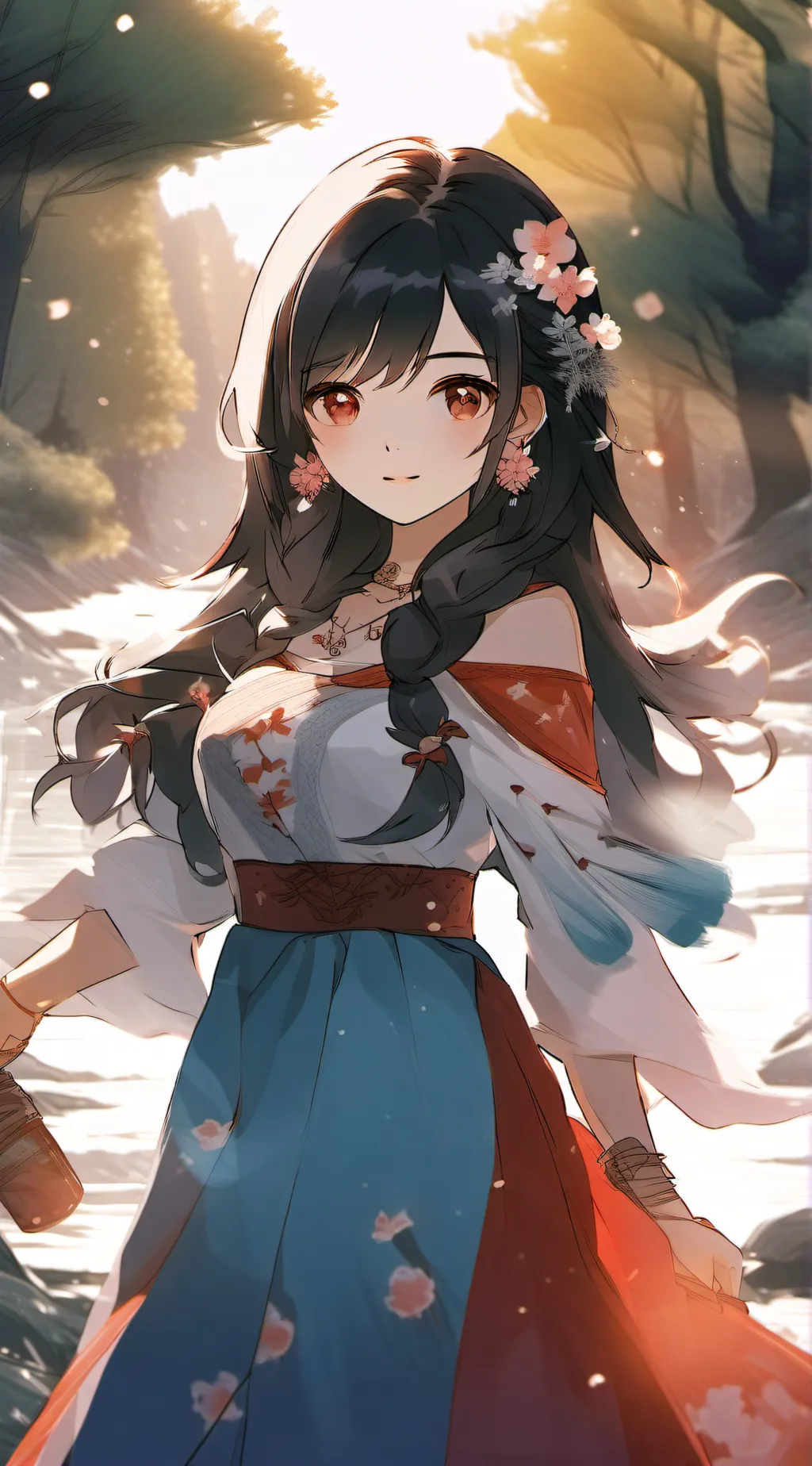 ai character: Rose background