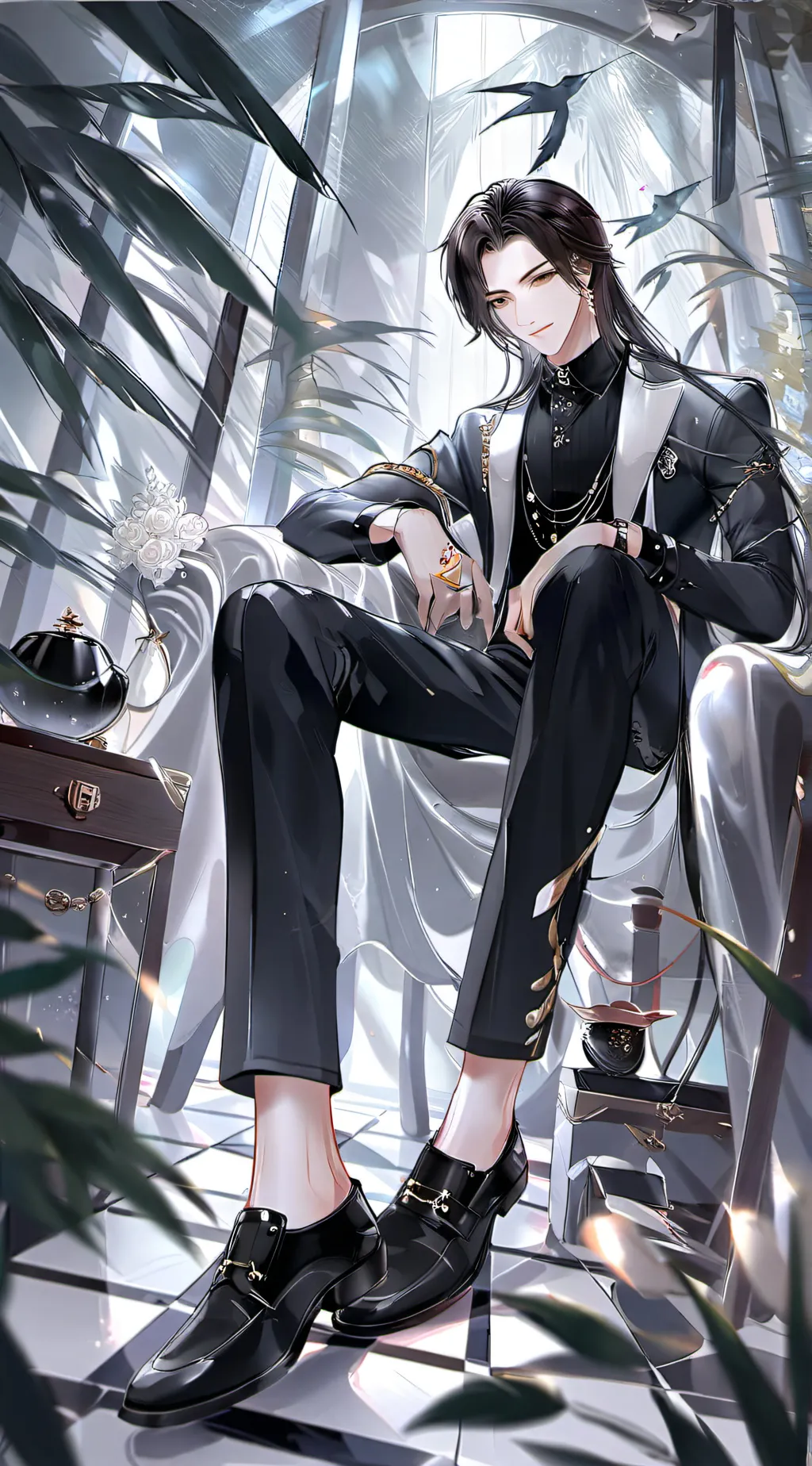 ai character: Aurora background