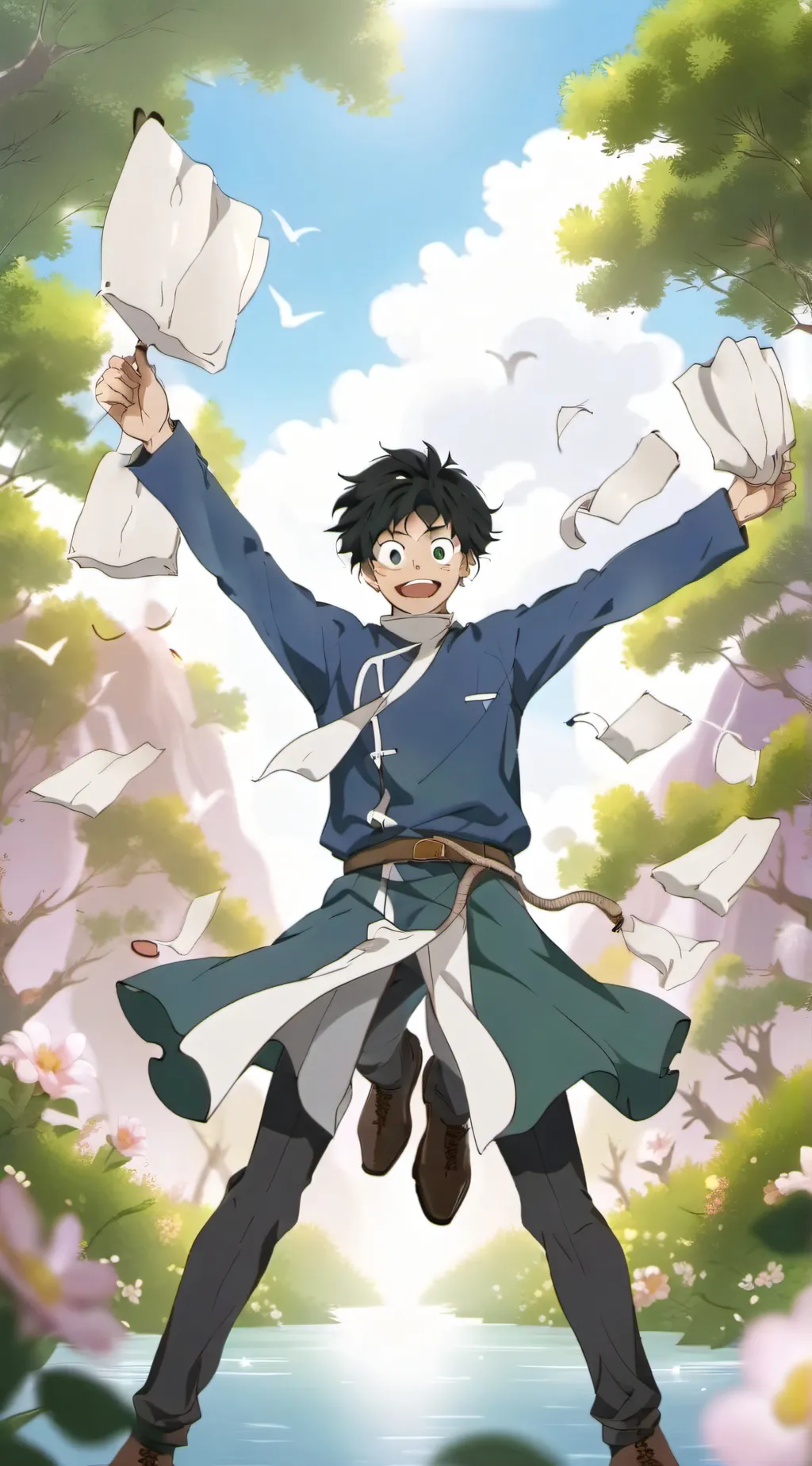 ai character: Deku background