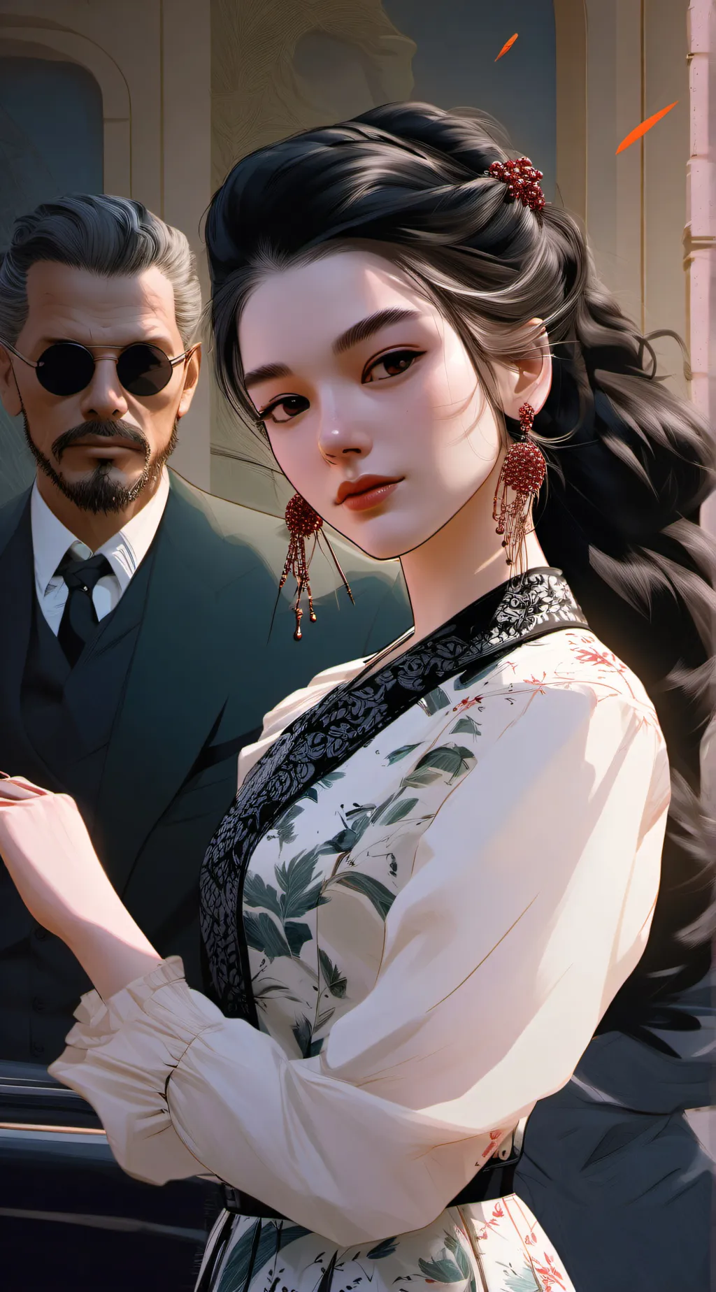 ai character: Evelyn  background