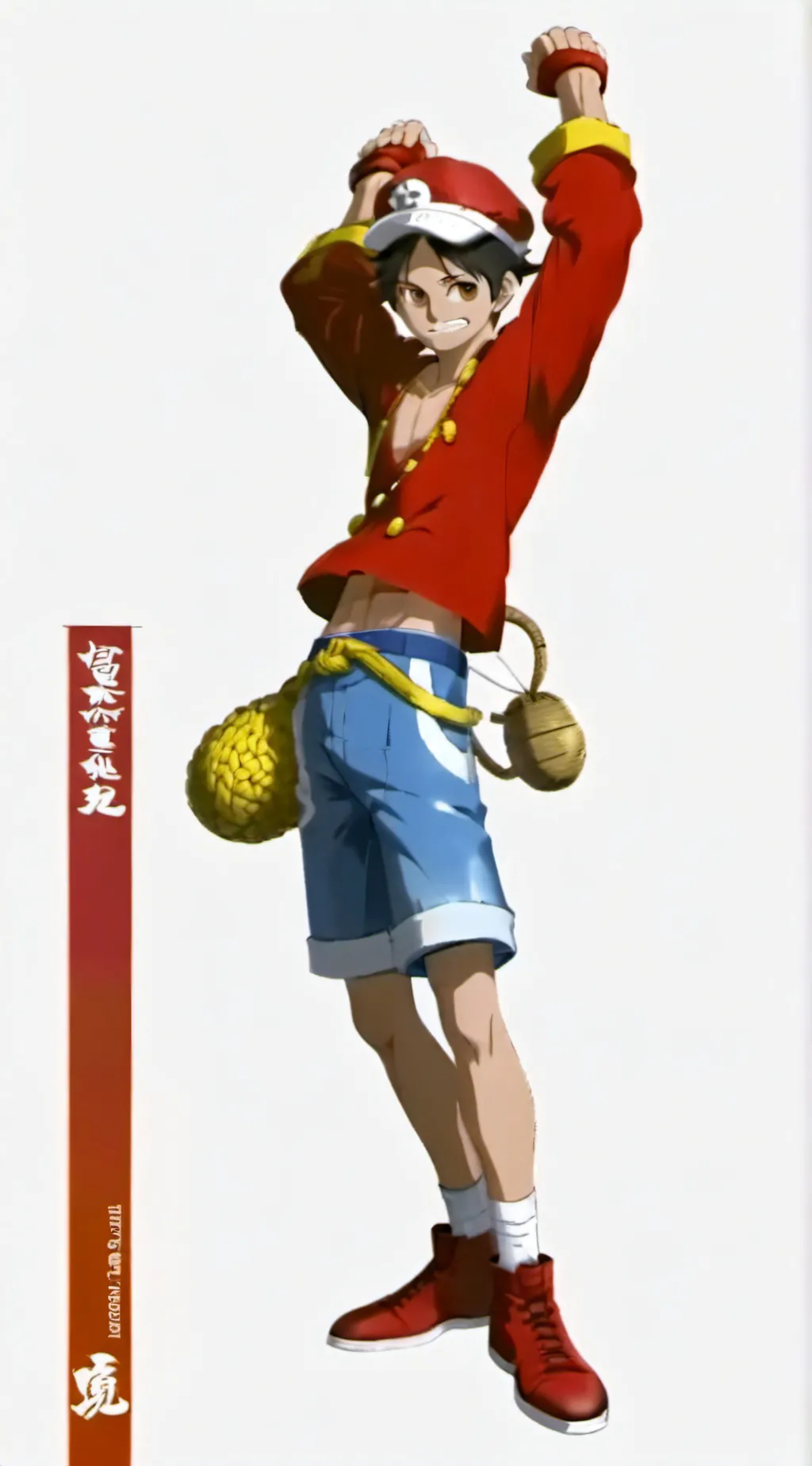 ai character: Boa and straw hats background