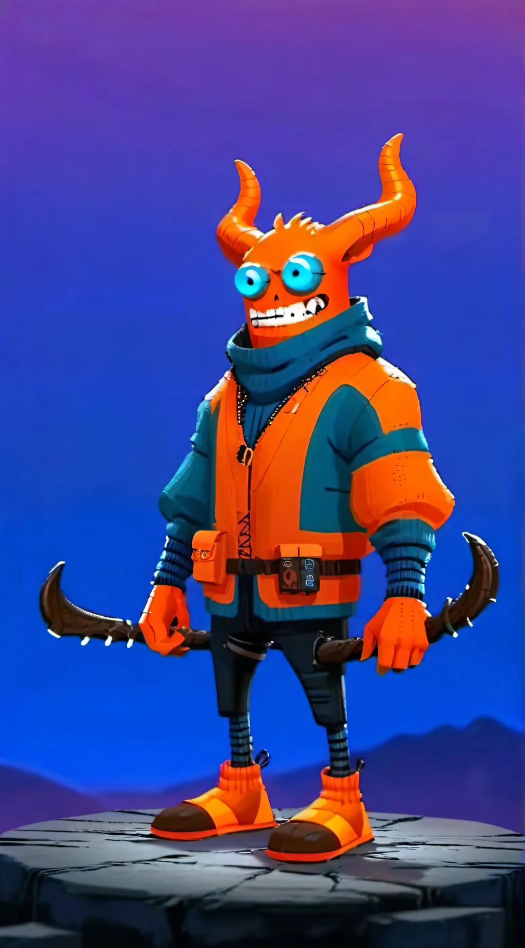 ai character: Plastic Bum Gabrie background