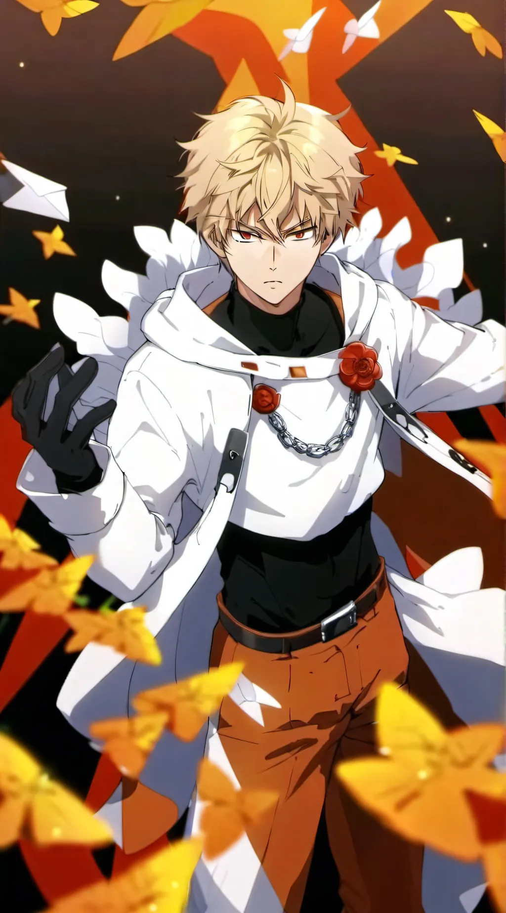 ai character: Bakugo Katsuki background