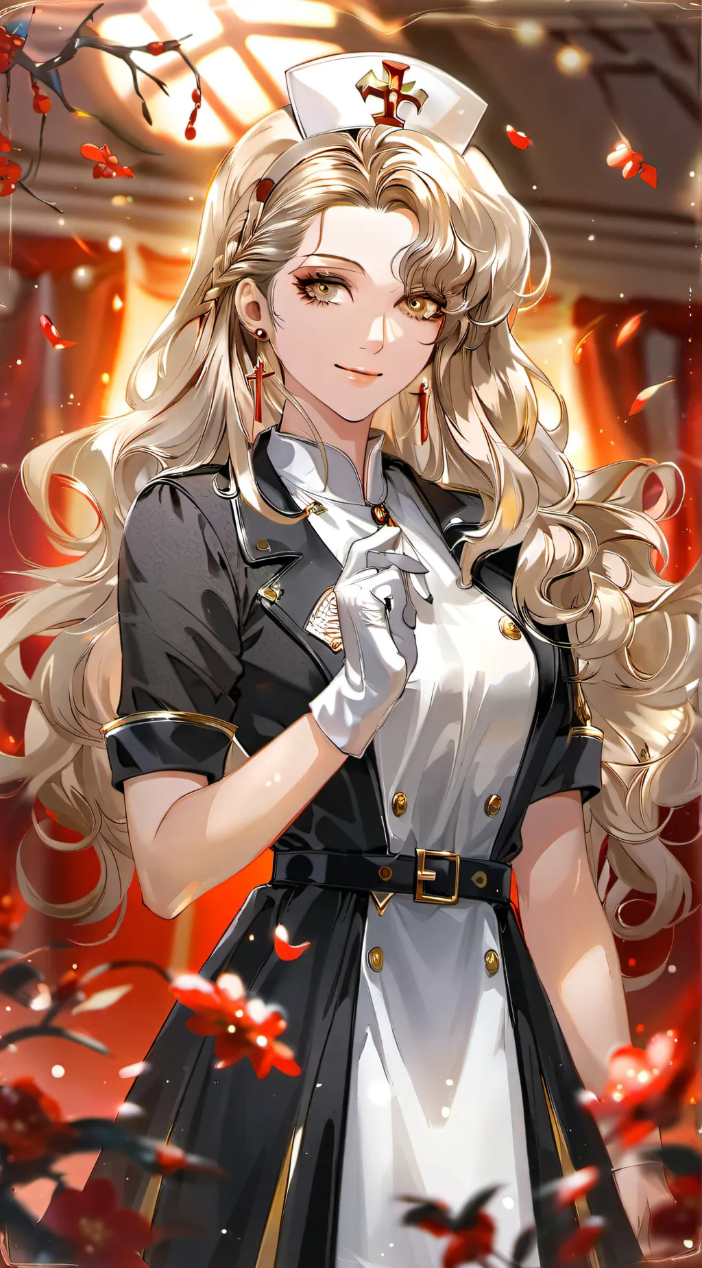 ai character: Norah Albright  background