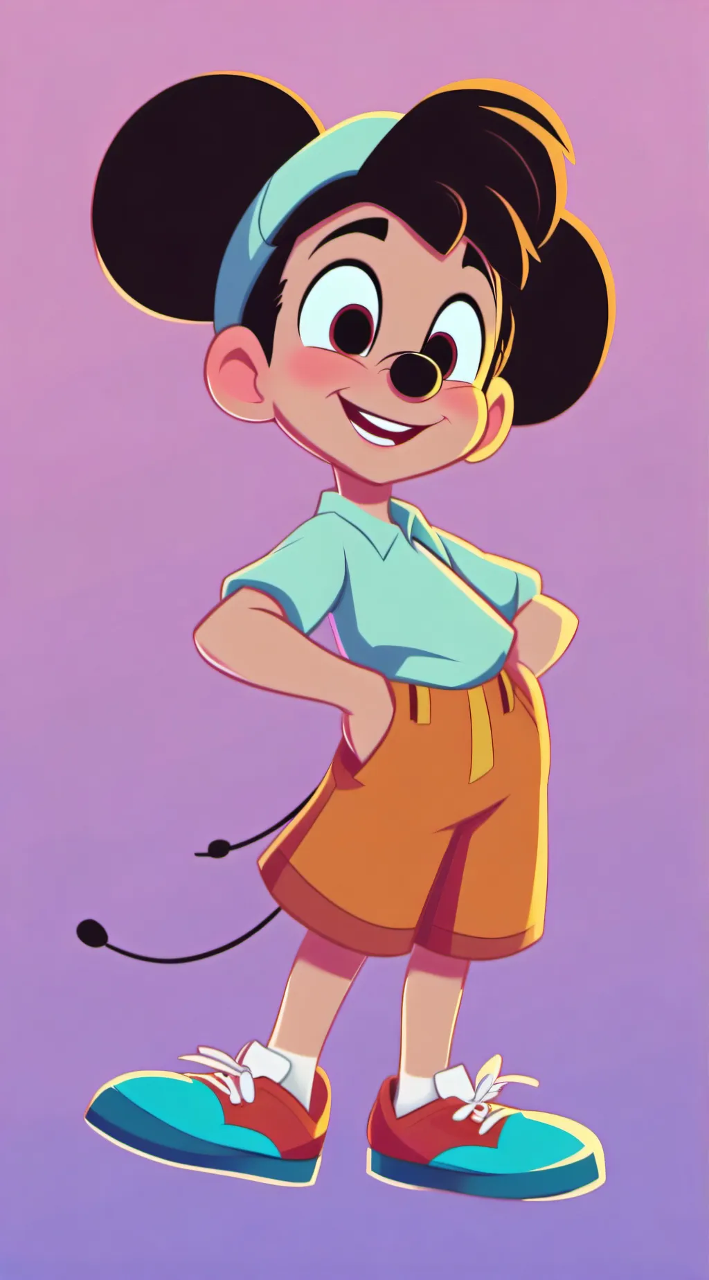 ai character: six battle background