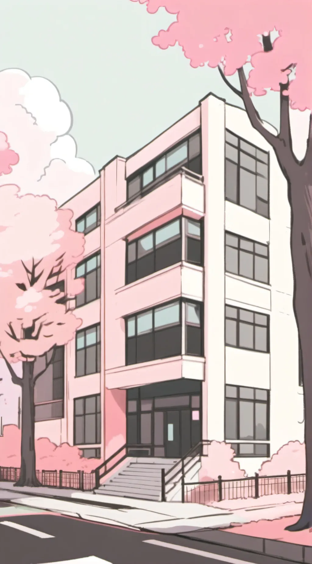 ai character: middle school  background