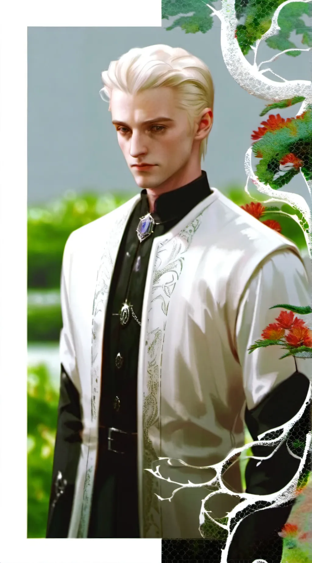 ai character: Yule ball  background