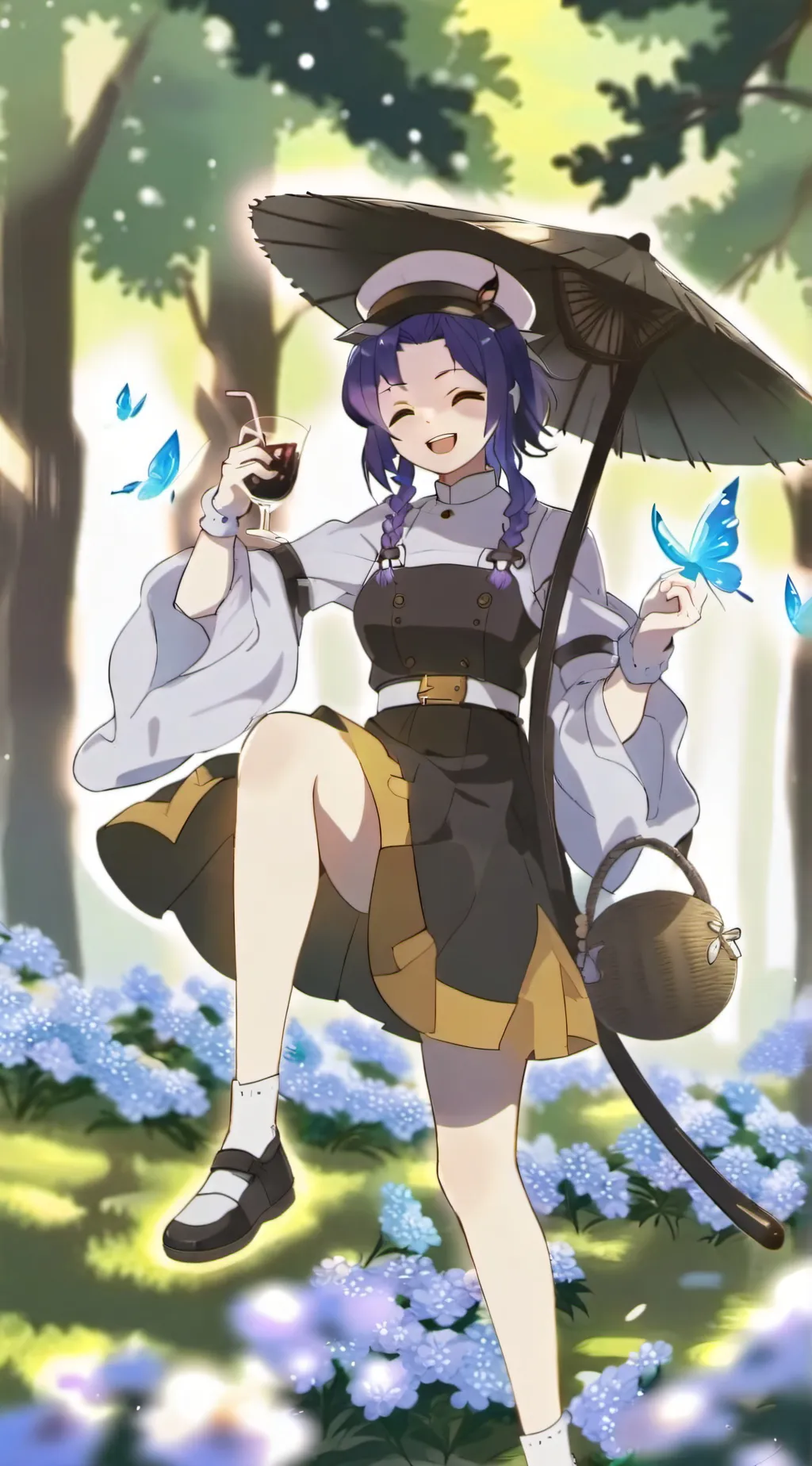 ai character: SHINOBU🦋✨ background