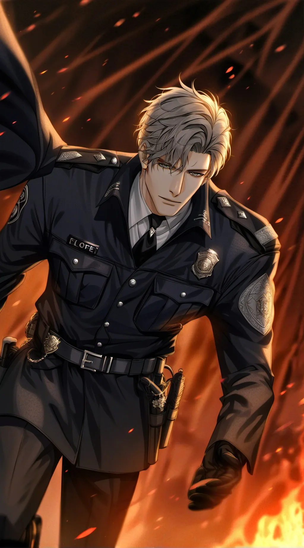 ai character: Police officer background