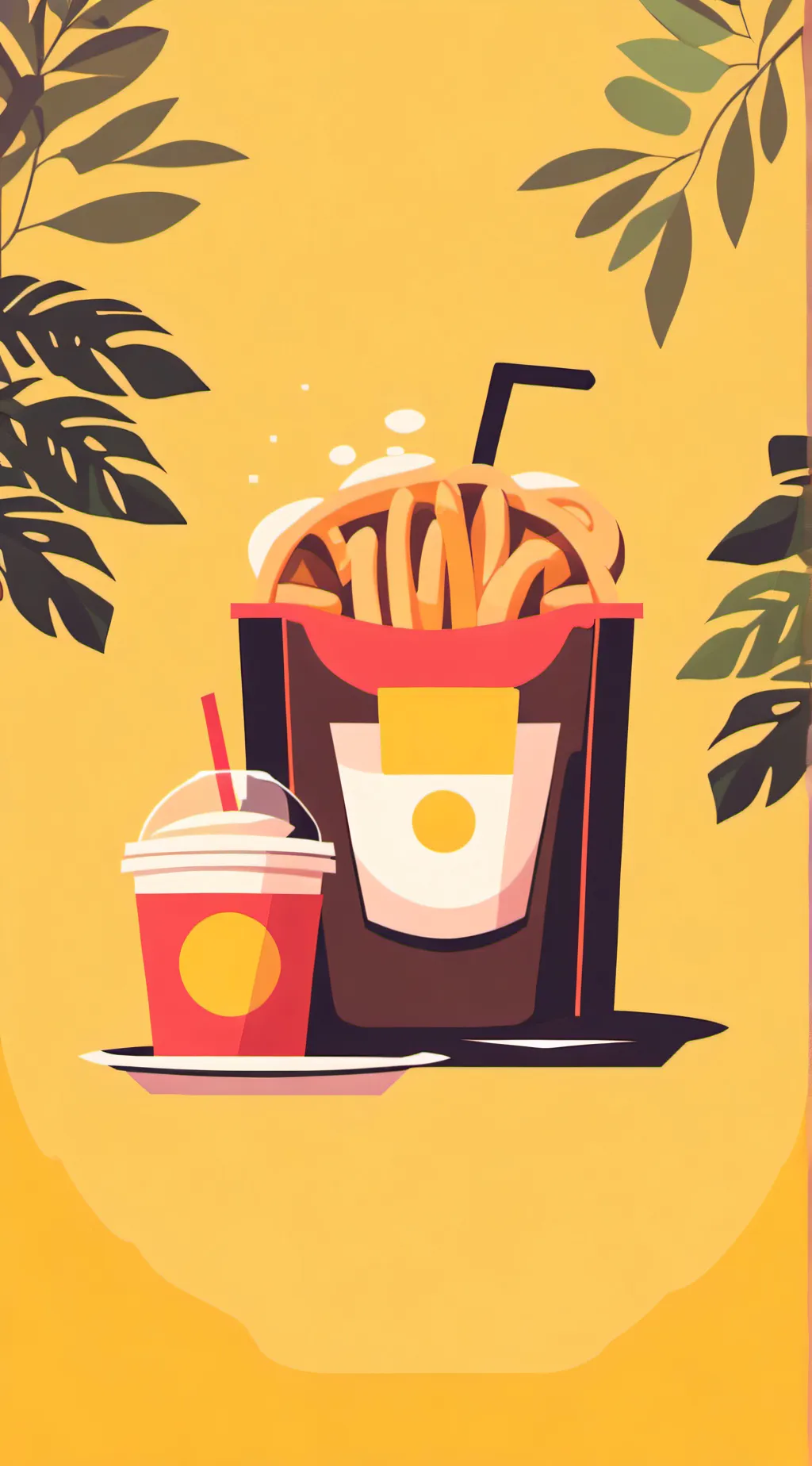 ai character: McDonald's  background