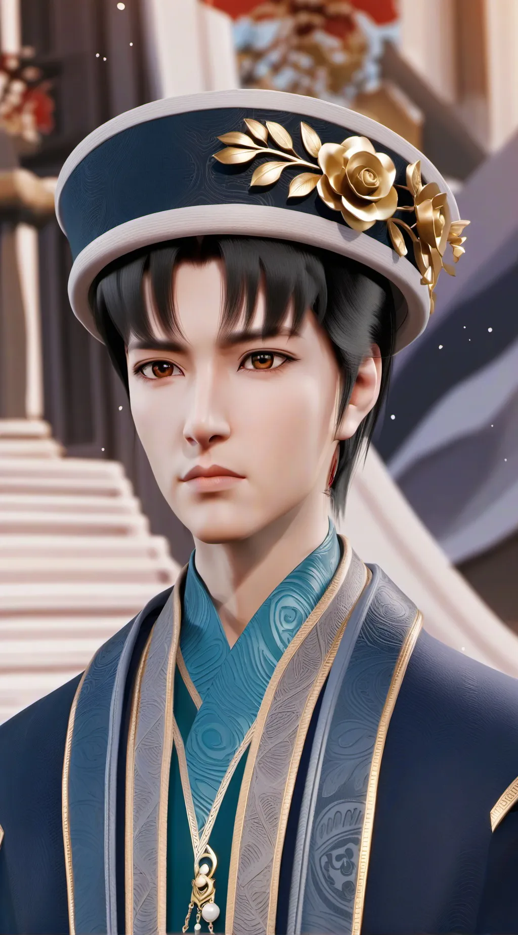 ai character: Alexander  background