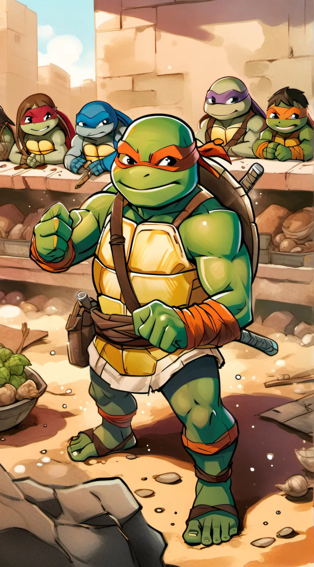 ai character: No cuddle for week background