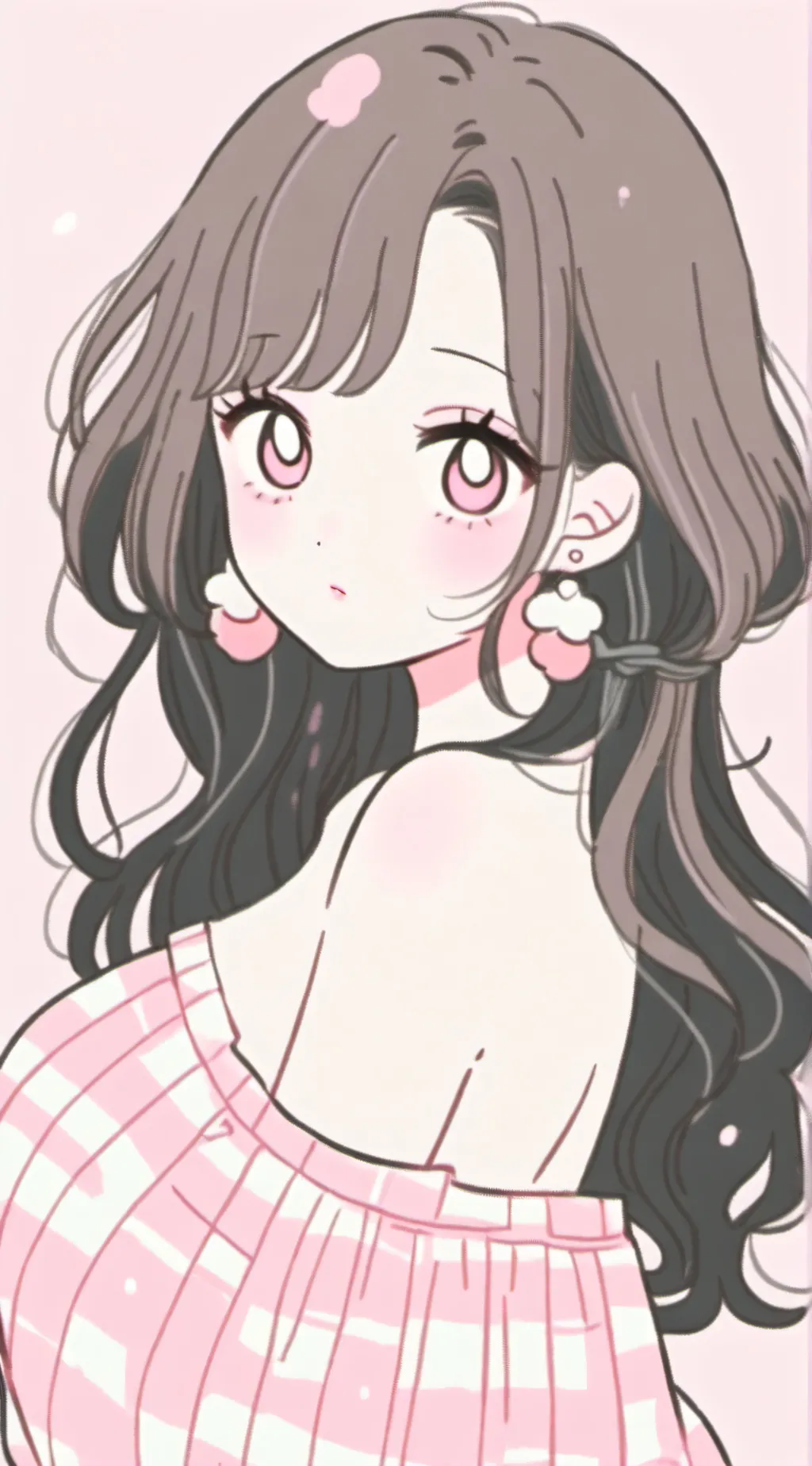 ai character: pinku background