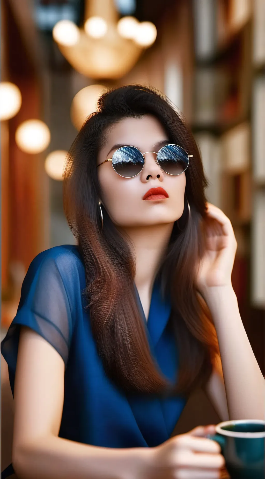 ai character: little Lisa  background