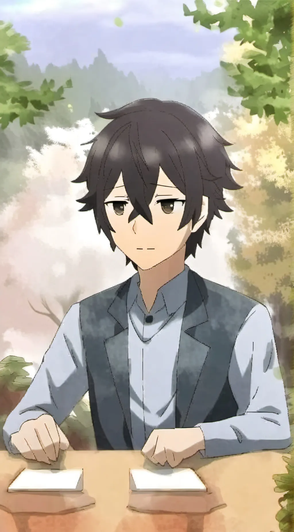 ai character: Izumi Miyamura background