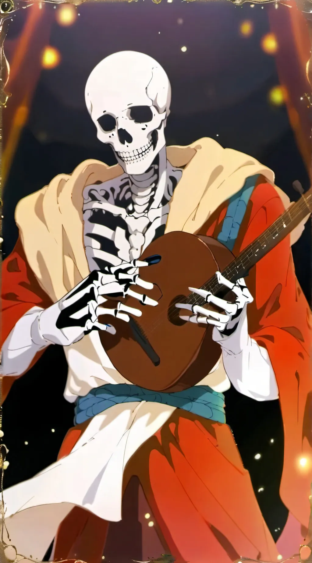 ai character: PAPYRUS MEME background