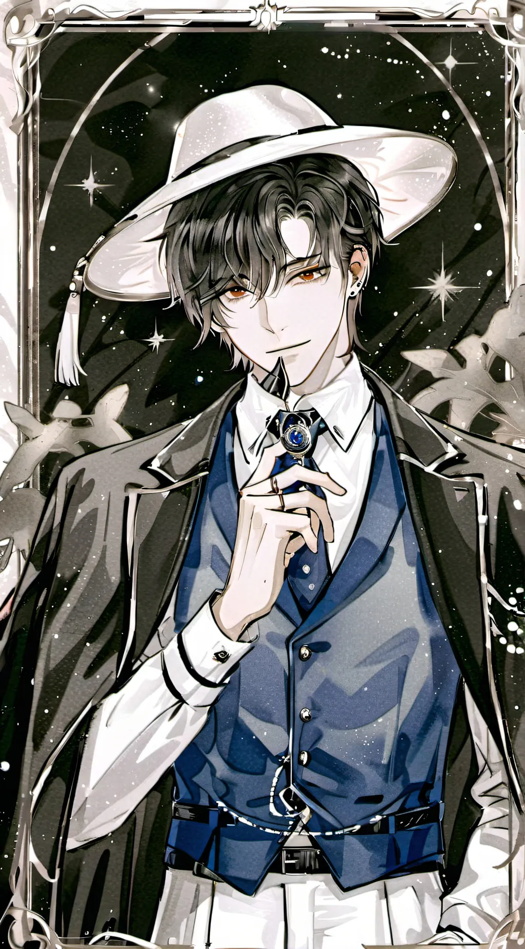 ai character: yor vs space leade background