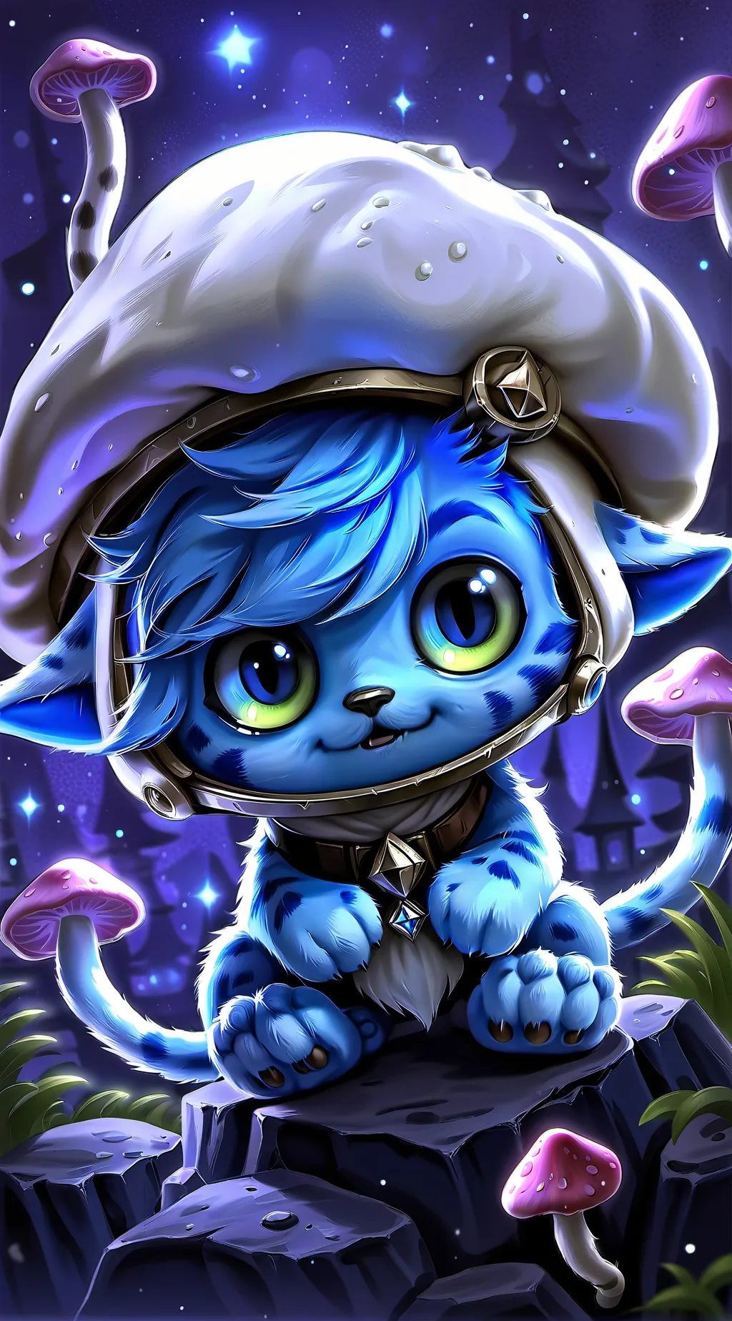 ai character: smurf cat background