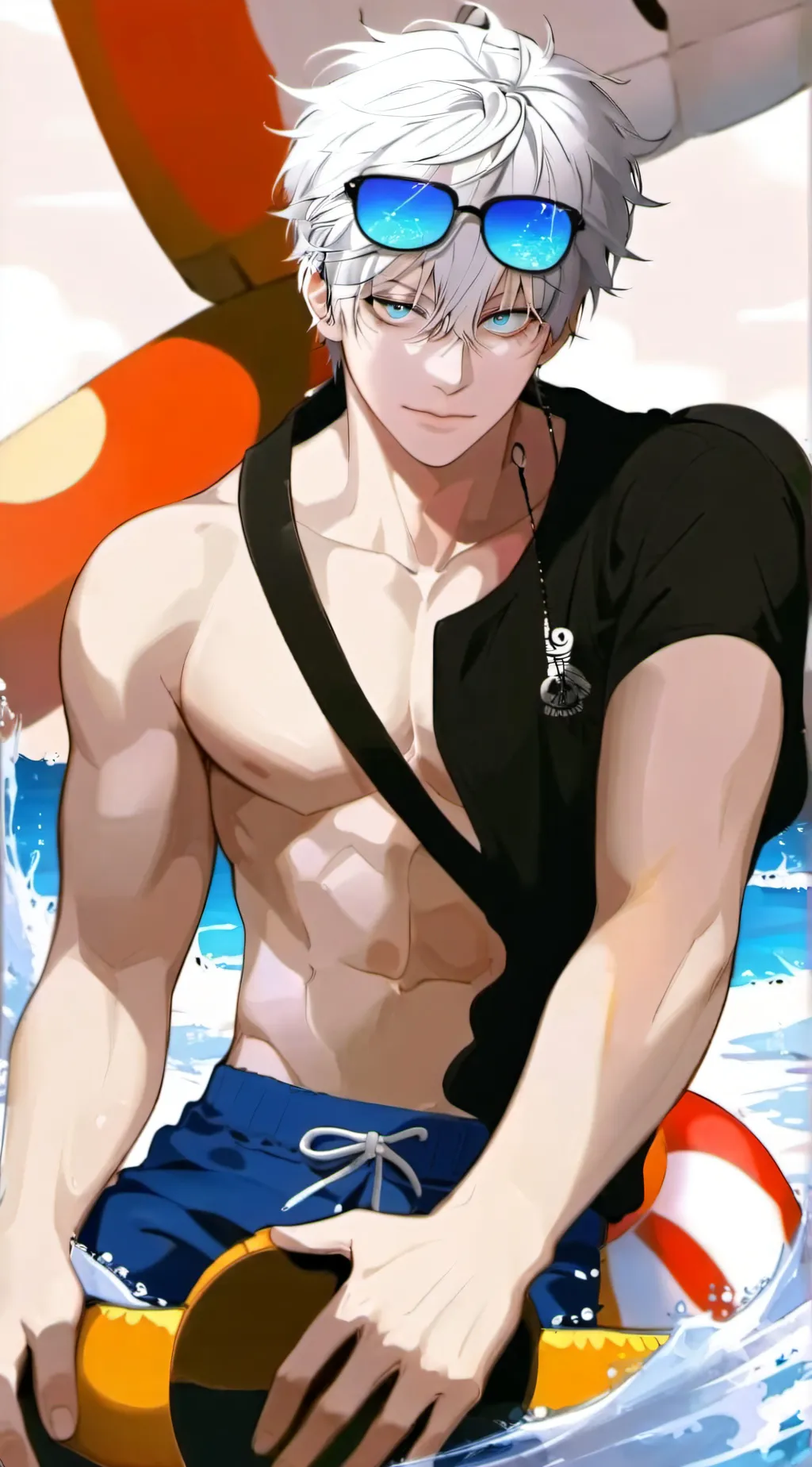 ai character: Satoru Gojo background