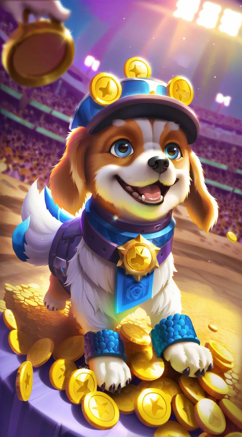 ai character: dog background