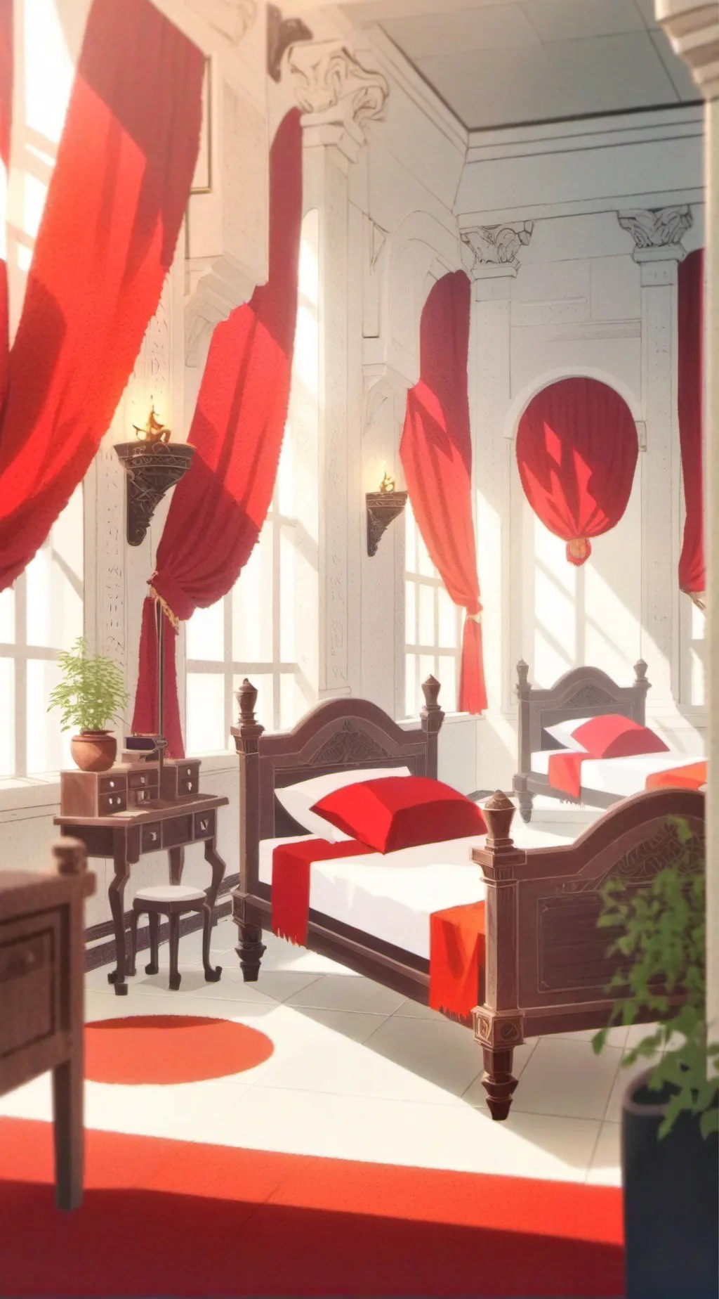 ai character: kamaboko sleepover background