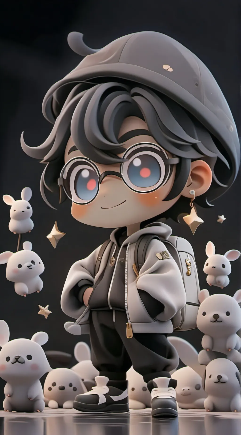 ai character:  mocks background