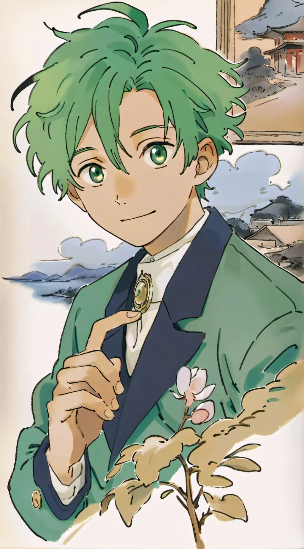 ai character: Quintillionare Izu background