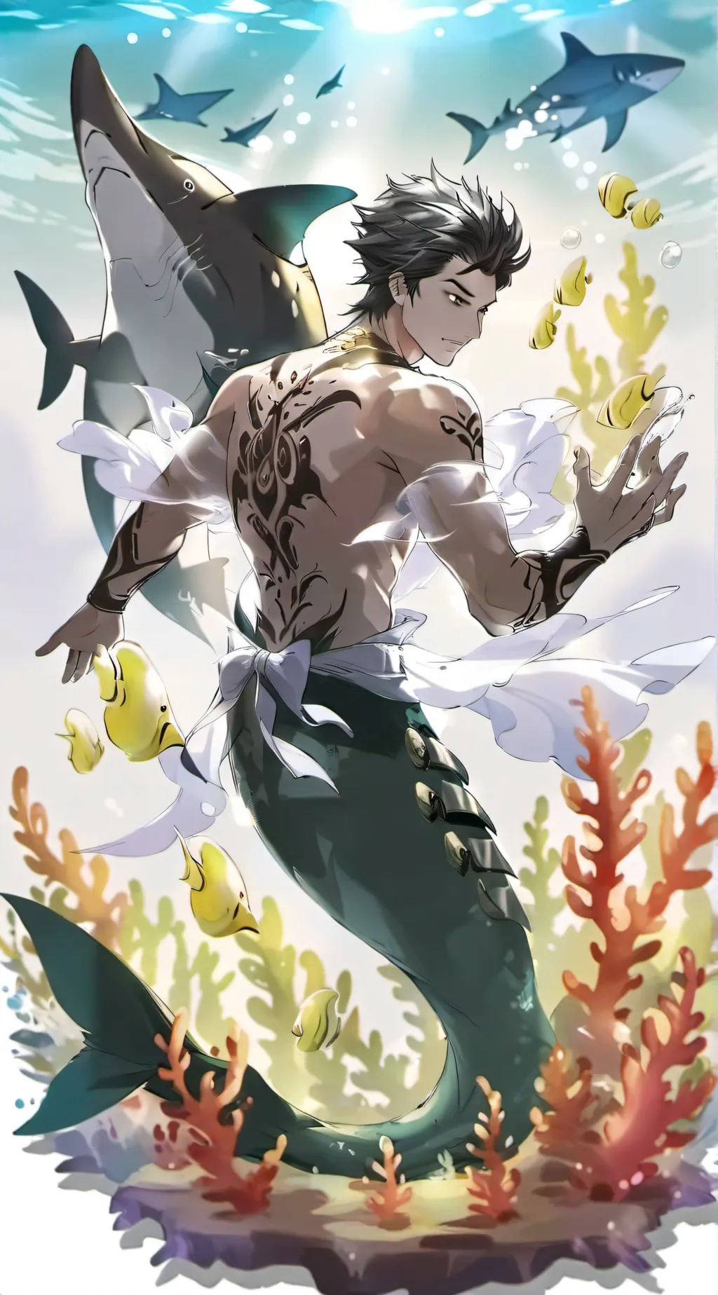 ai character: Neptune  background