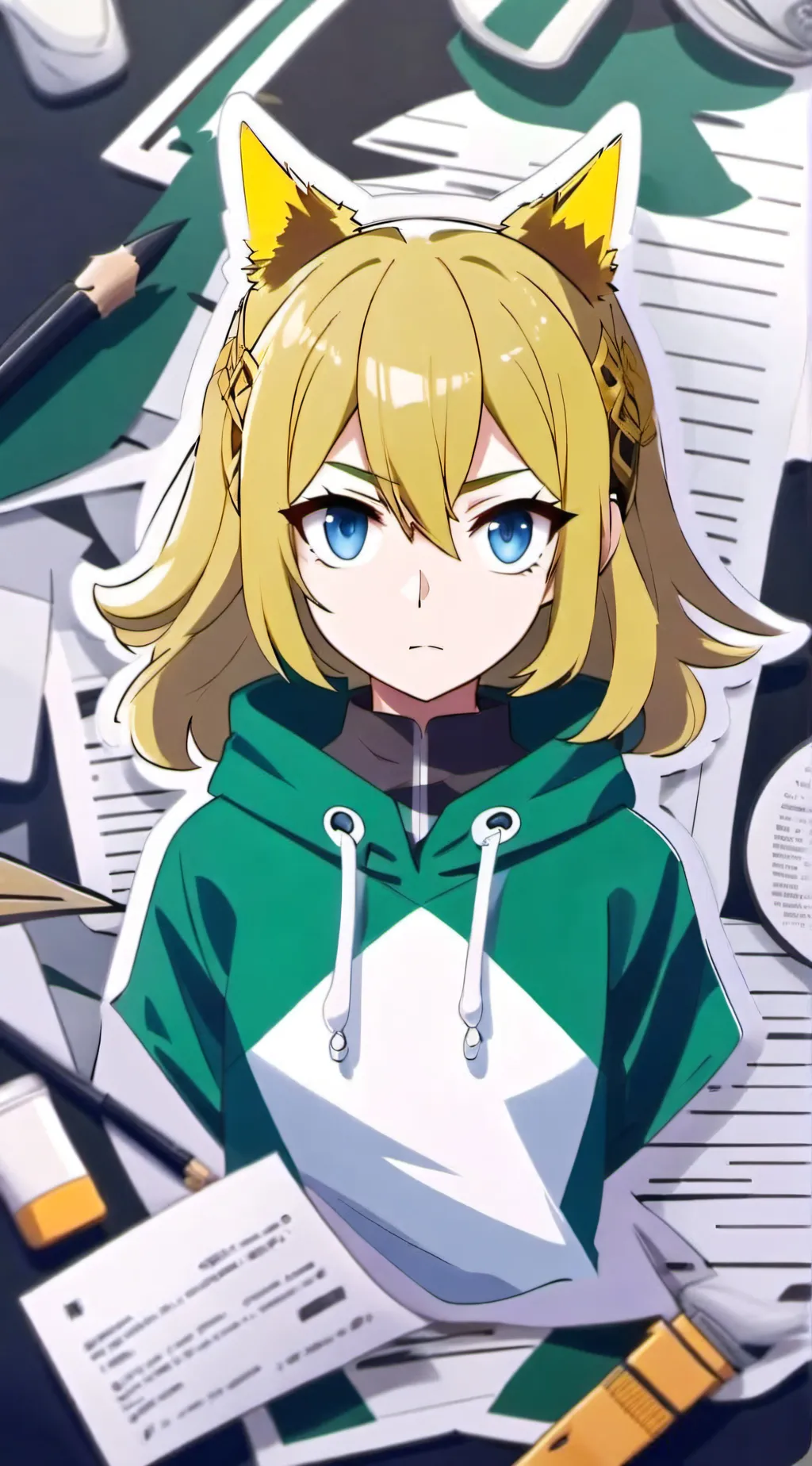 ai character: ×~•heria•~× background