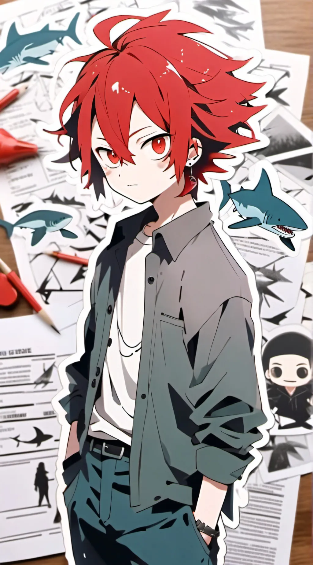 ai character: ❤kirishima❤ background