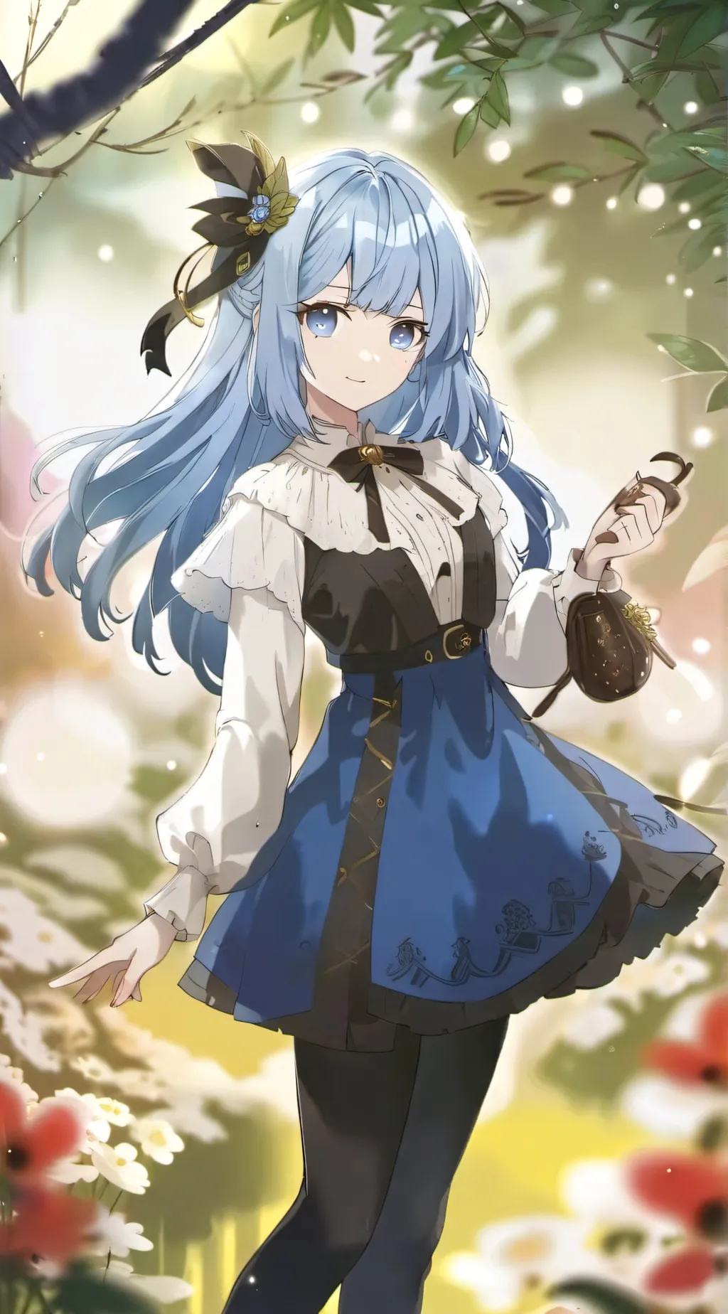 ai character: moon background