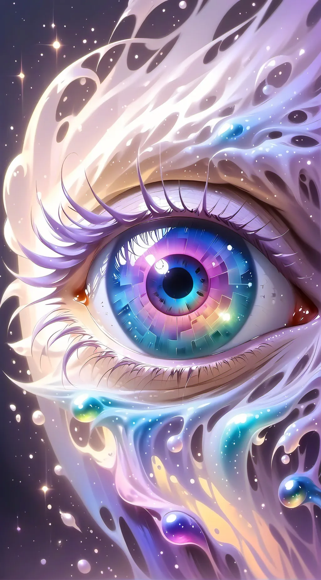 ai character: Eyeball background