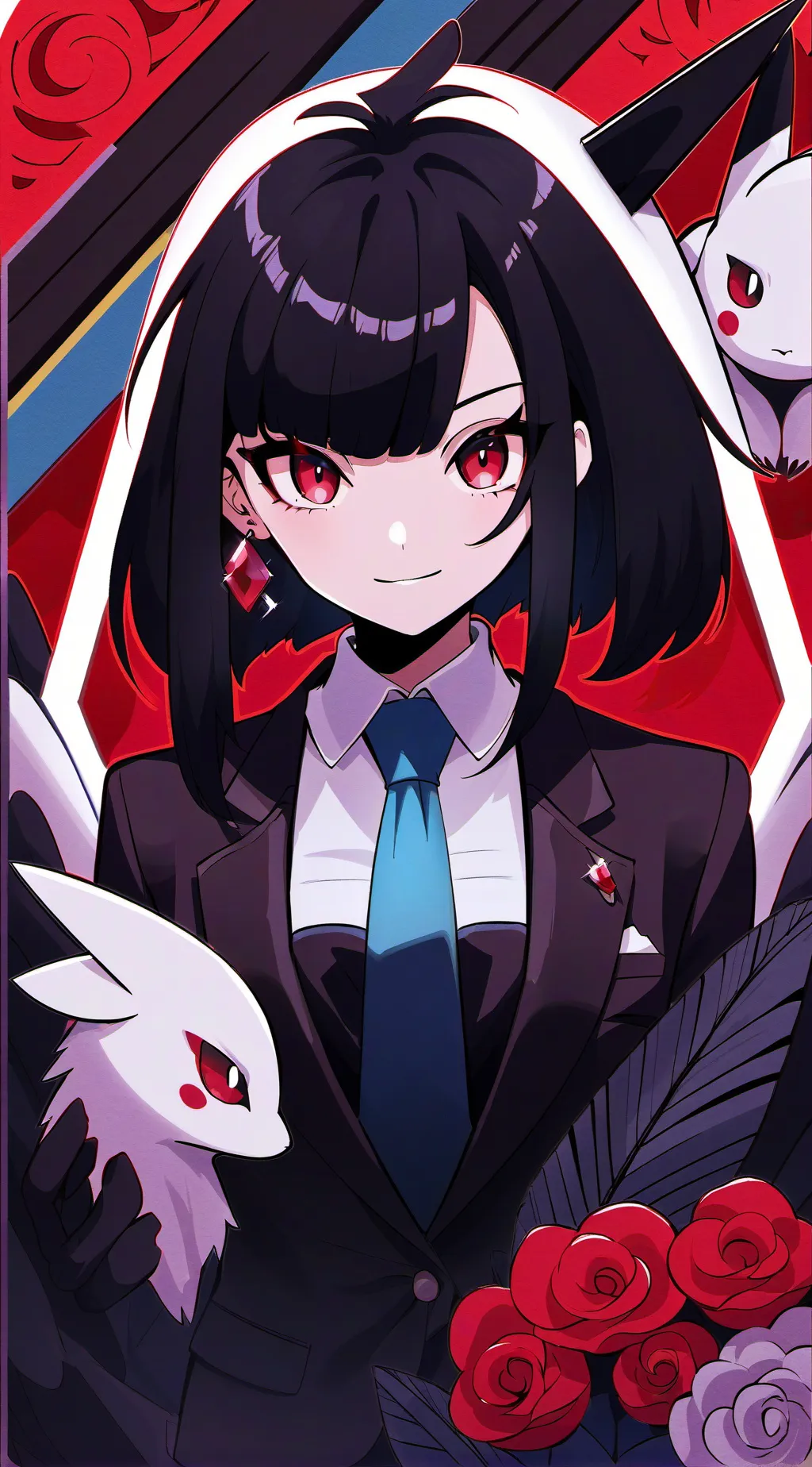 ai character: Kid alastor in ur  background