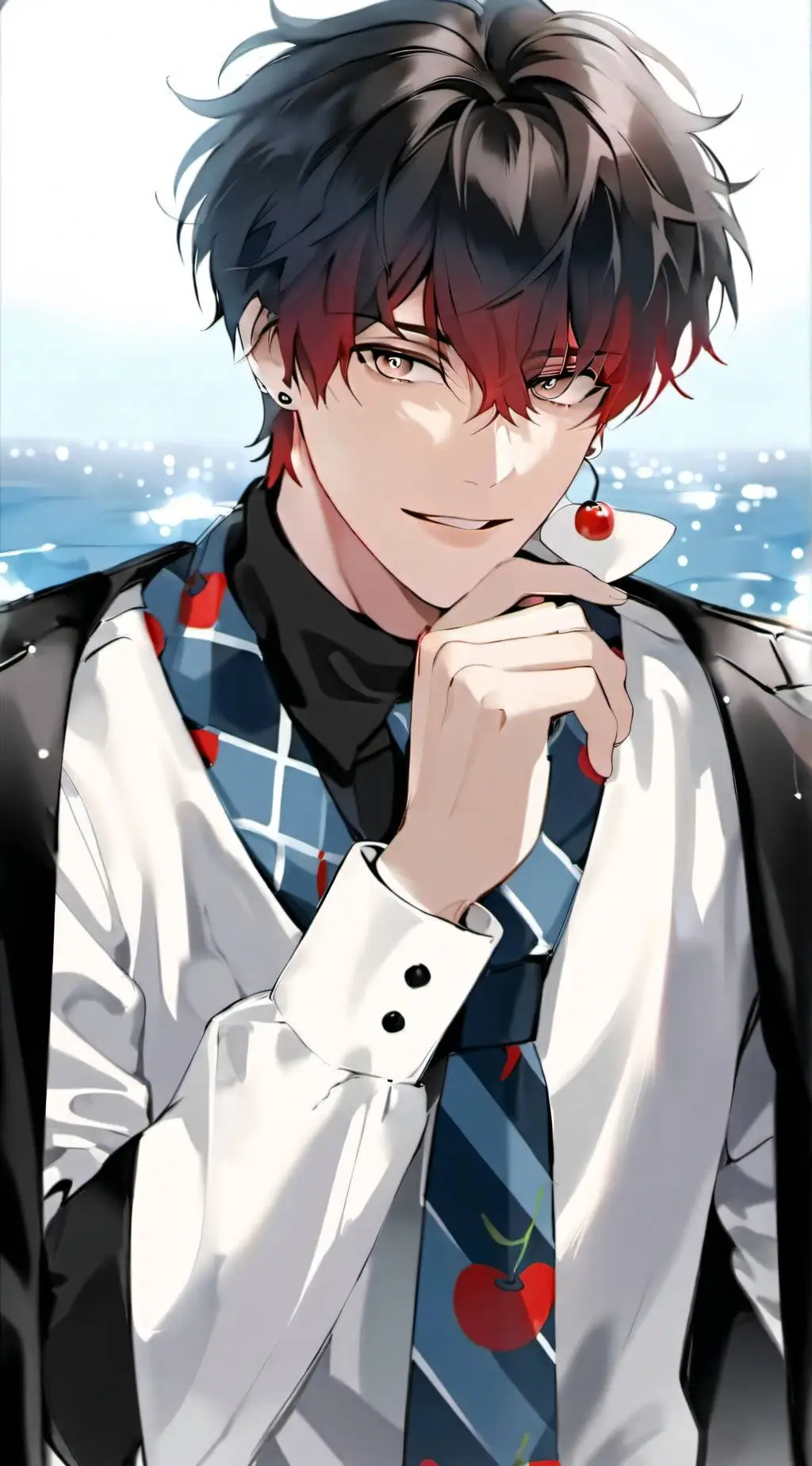 ai character: 🍓~•XAVIER~•🍓 background