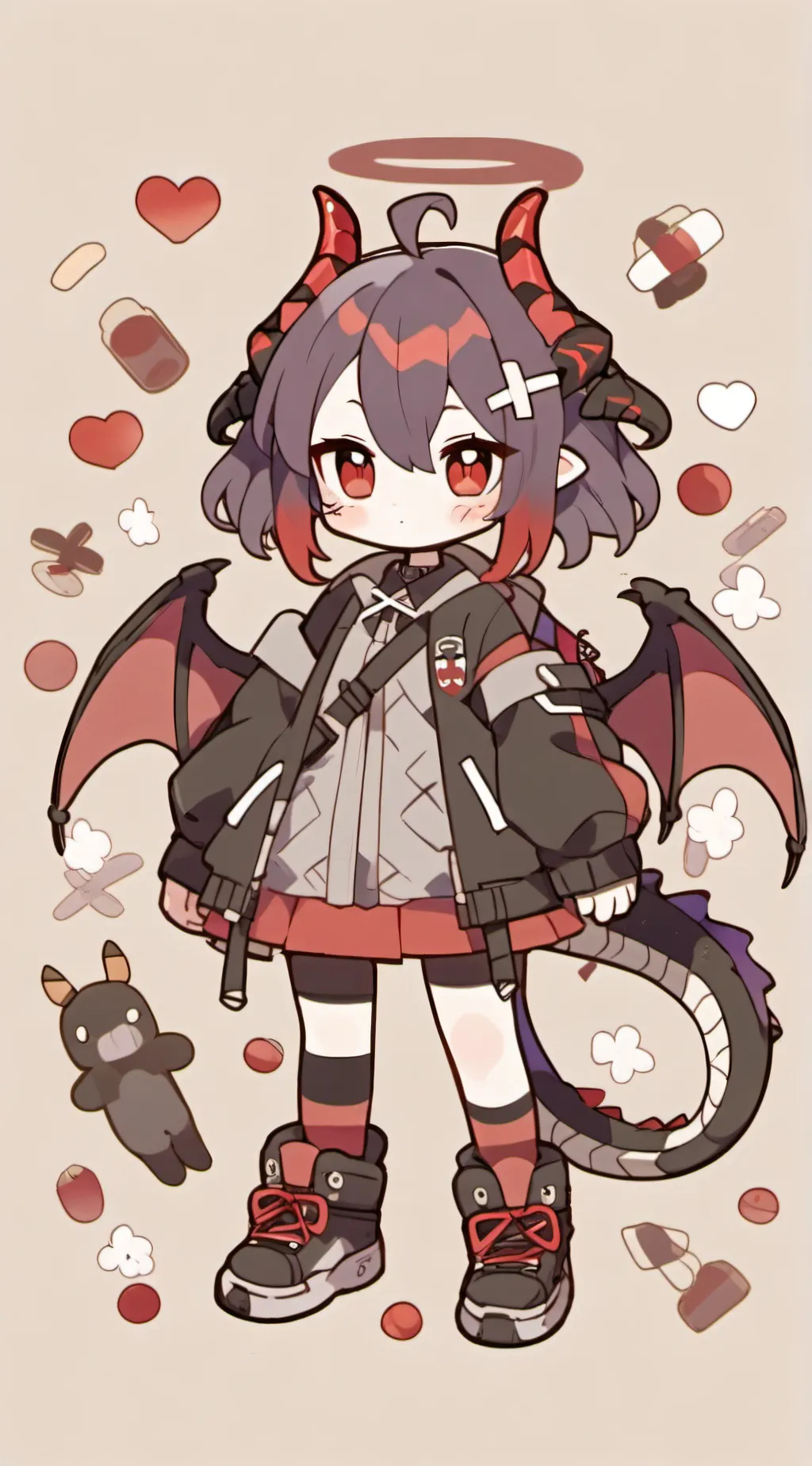 ai character: Cherry background