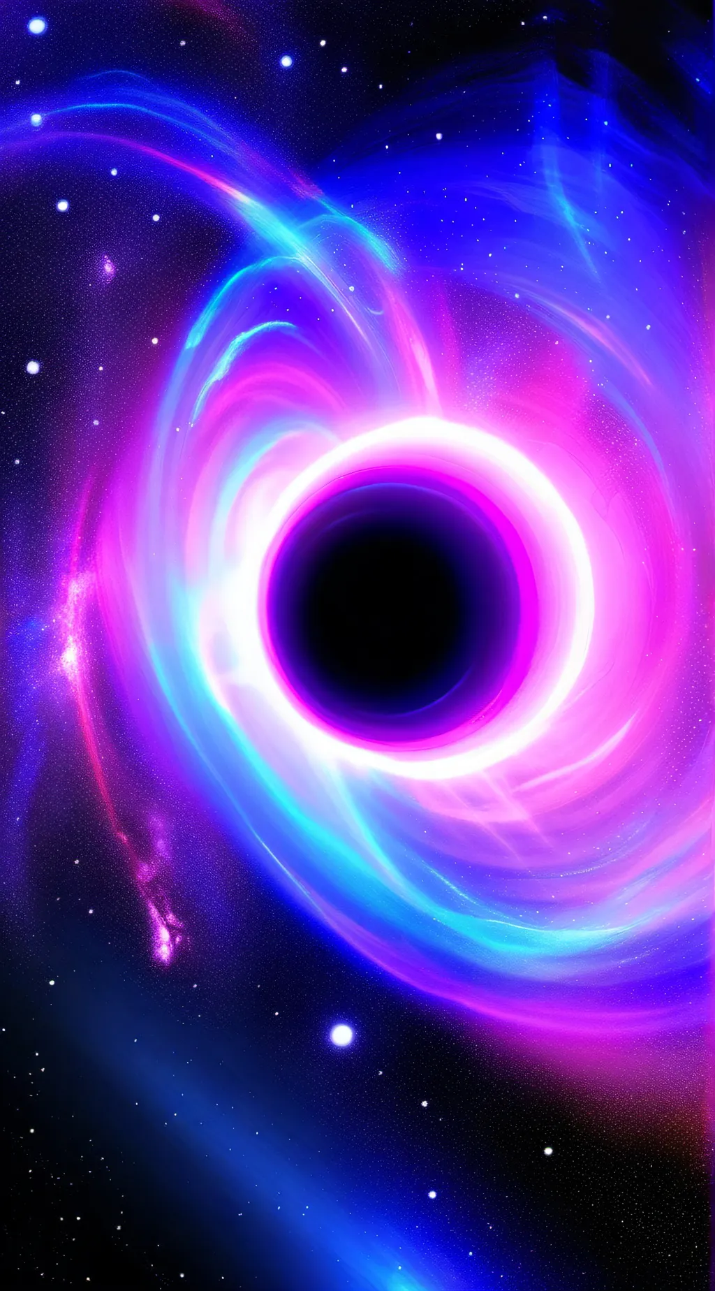 ai character: black hole background
