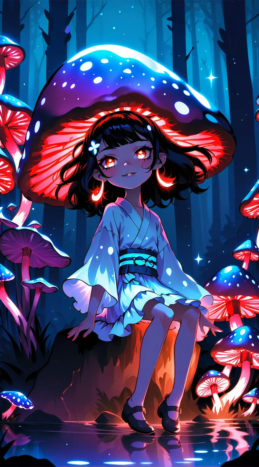 ai character: Sakura background