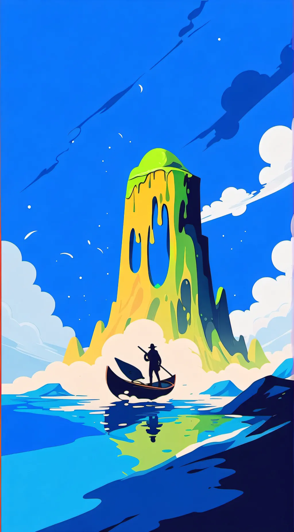 ai character: Stuck in slime background