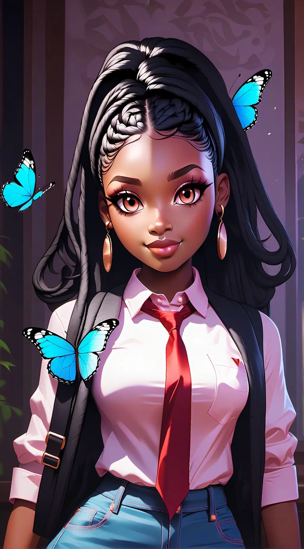 ai character: Tsquad and enhypen background