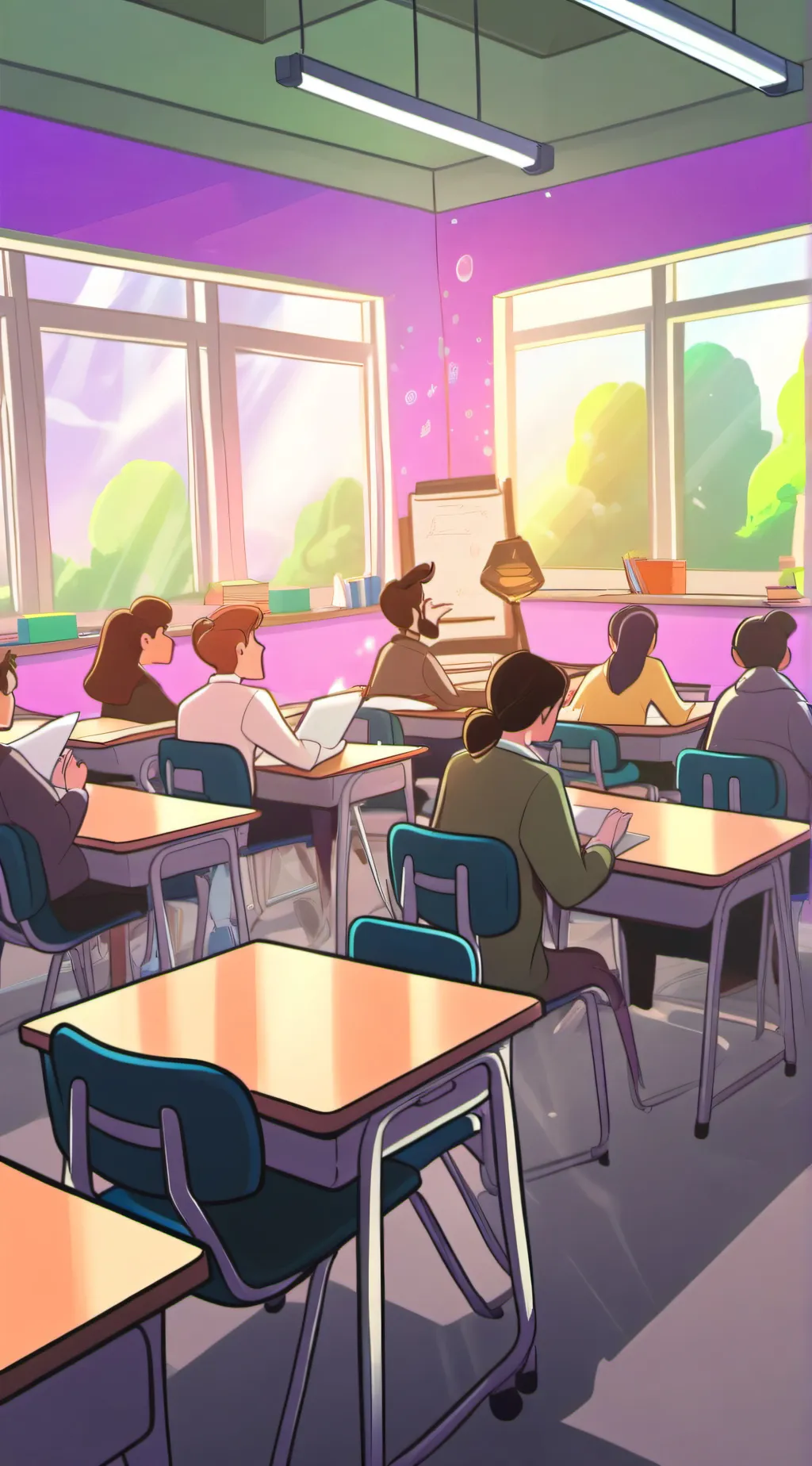 ai character: greek kids background