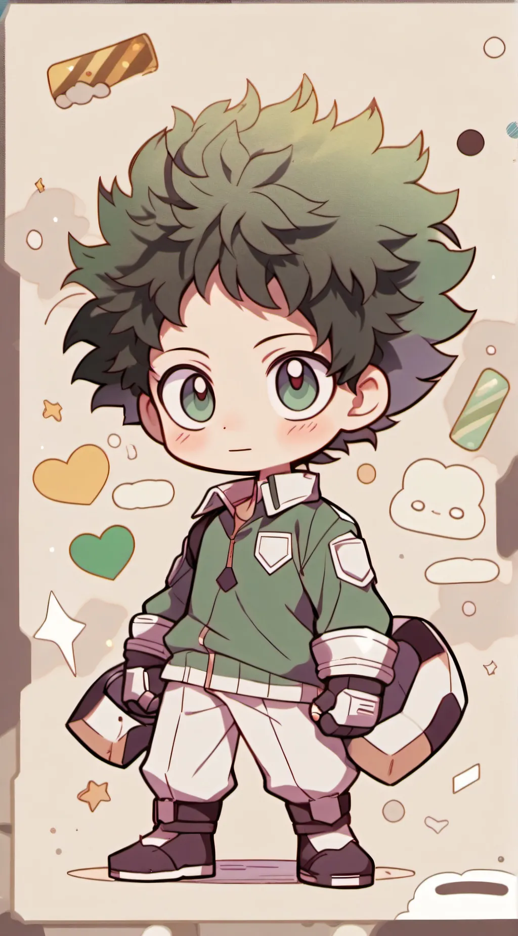 ai character: Izuku Midoriya  background
