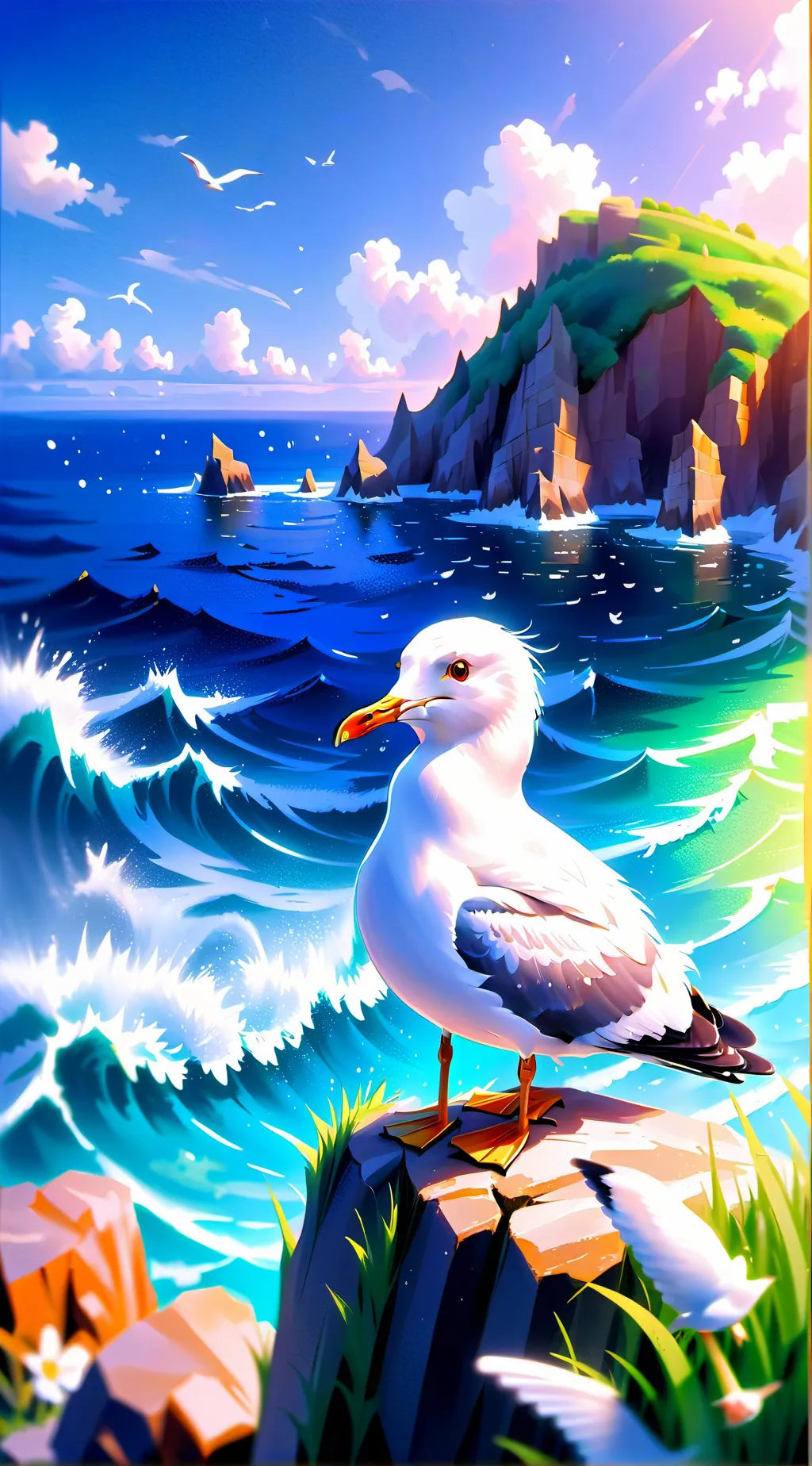 ai character: DEMON SLAYER AGAIN background