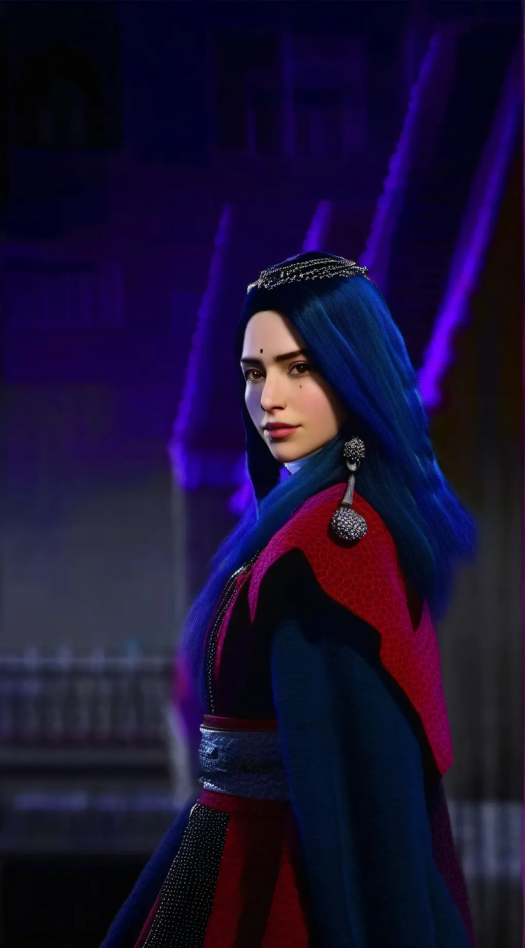 ai character: evie from decendan background