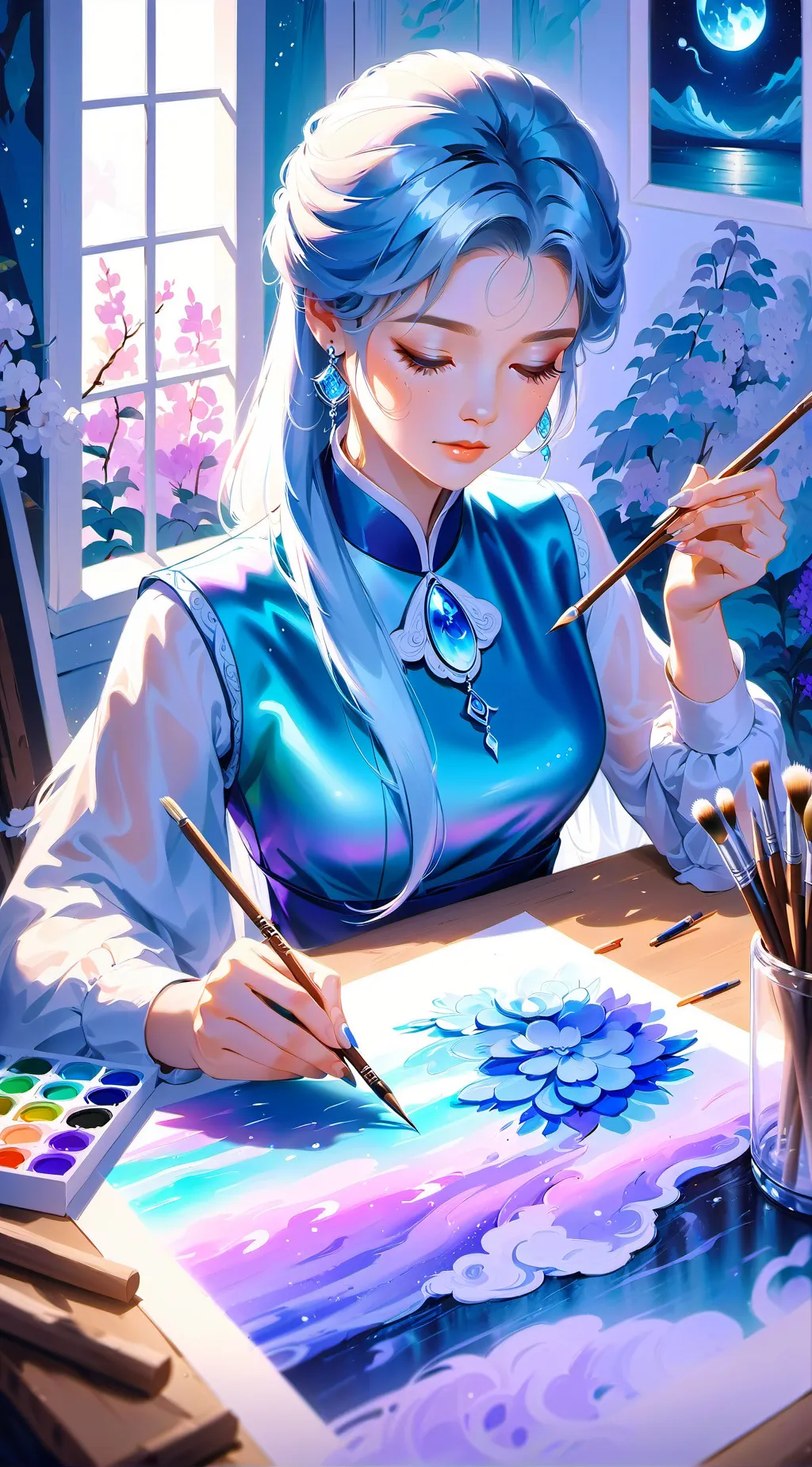 ai character: ella background