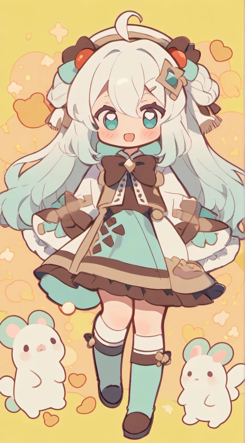 ai character: Снежа background