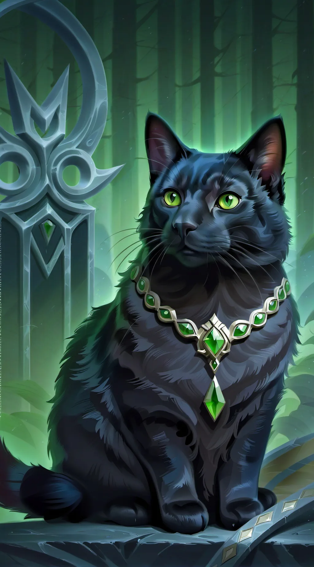 ai character: Judging cat :3 background